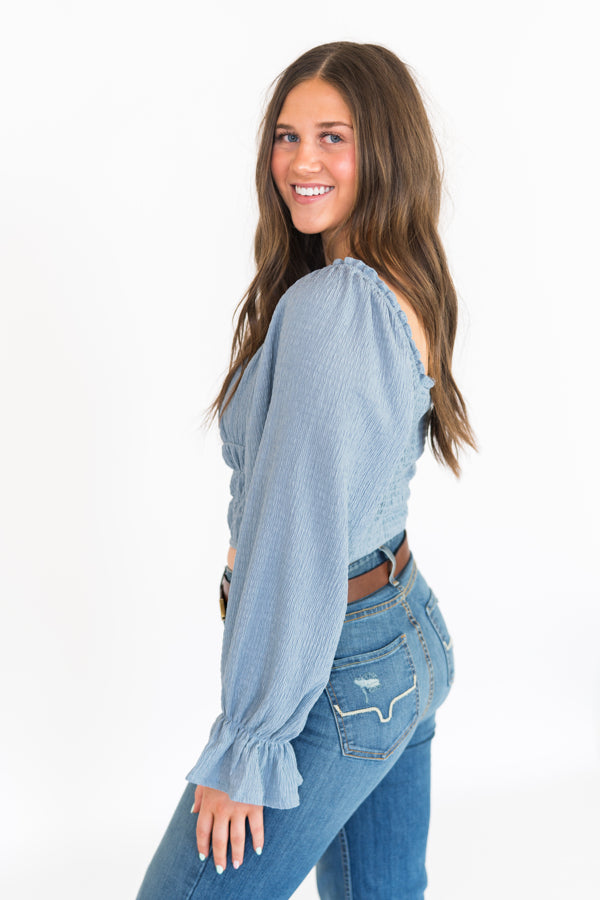 Take Me Dancing Smocked Top