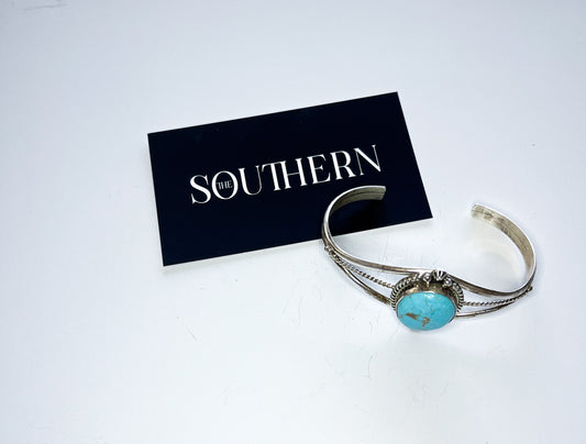 Dave Skeets Kingman Turquoise Cuff