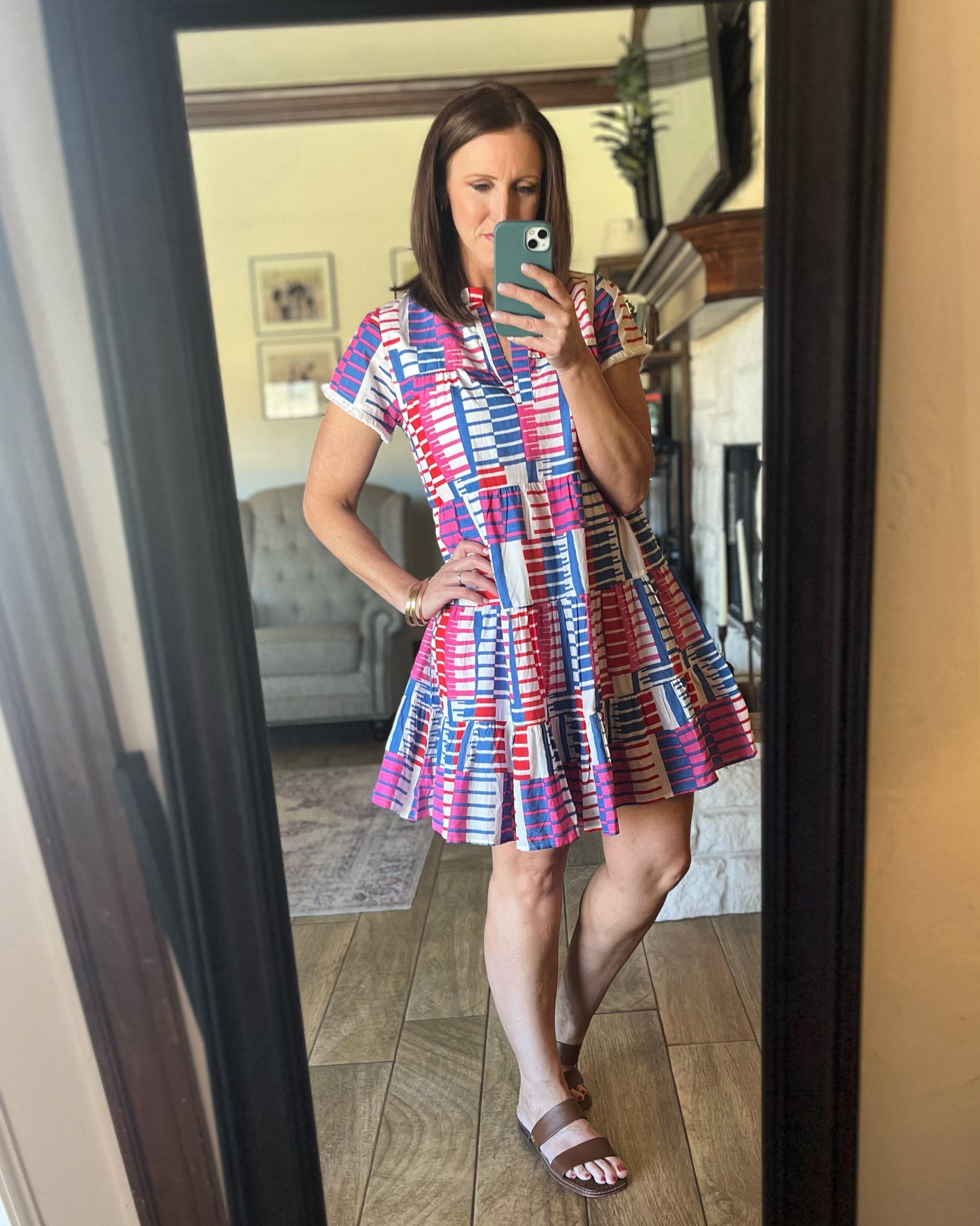 The Macy Pattern Print Dress