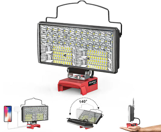 LED SPOT/FLOOD COMBO LIGHT - FOR MILWAUKEE M18 BATTERY